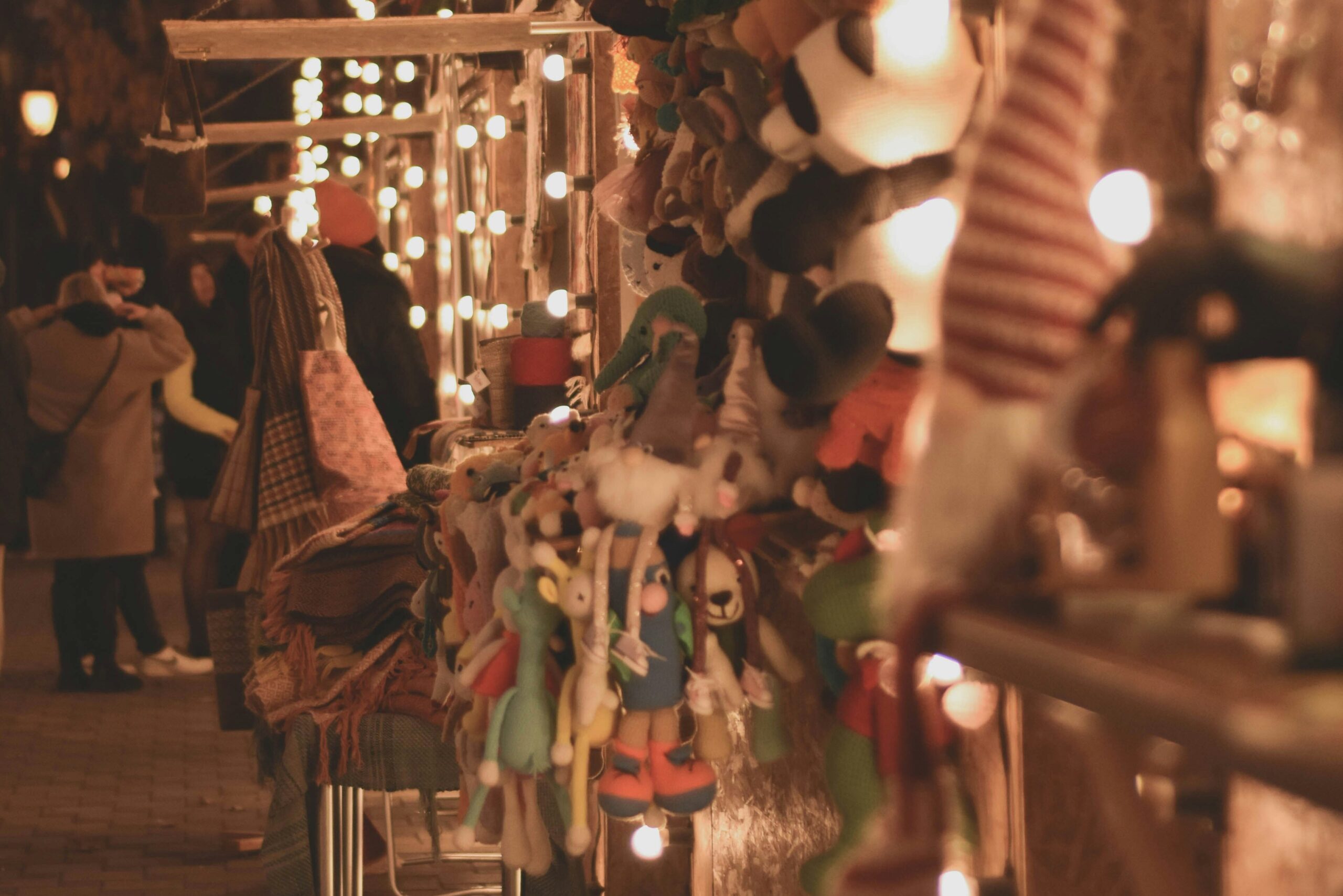 Music and lights creates a calm, romantic atmosphere